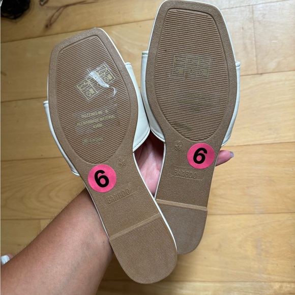 BAMBOO | Cream Slide Sandal - Picture 3 of 3